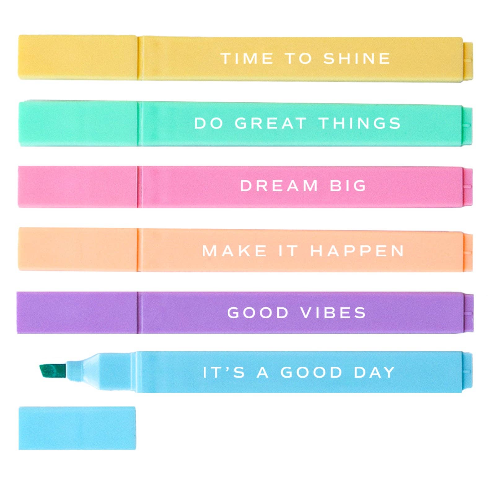Do Great Things Highlighter Set - Stationery Set - HER Home Design Boutique